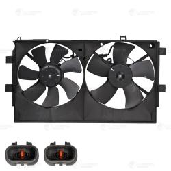 Э/вентилятор охл. для а/м Mitsubishi Lancer X (07-)/Outlander XL (06-) (2 вент.) (с кожухом) (LFK 1104)