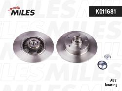 K011681 Диск тормозной RENAULT MEGANE III/FLUENCE задний СБ c подш.