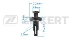 Клипса крепёжная Hyundai Mitsubishi (миним. кол-во заказа 10 шт) be-2235