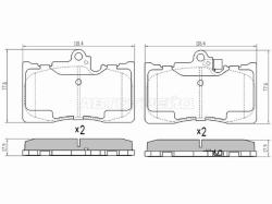 Колодки тормозные (Спереди) Lexus GS 05-20 / IS 05-16