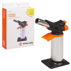 Горелка газовая, портативная с баллоном, пьезоподжиг, керамика, сопло D22мм, бок.подставка (ADGT016)