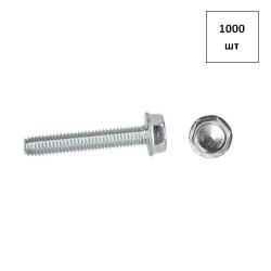 Винт 5х10 DIN 7500 D самонарез.шестигр.г. и фланец оц. 1000шт FORTLUFT sts018264