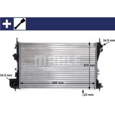 Радиатор охлаждающей жидкости OPEL SIGNUM cr40000s