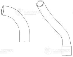 Патрубки охл. для а/м ГАЗель 3302 Сummins 2.8D (EPDM, кмпл., 2 шт.) (LPK 03028)