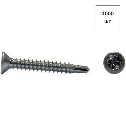 Саморез 2.9х13 потай.гол.со сверлом DIN 7504P оц. 1000шт FORTLUFT sts018798