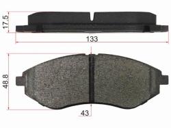 Колодки тормозные (Спереди) Chevrolet Aveo 02-15 / Daewoo Kalos 02-08 / LADA Kalina 13-18