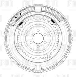 Маховик для а/м Skoda Octavia A7 (12-) 1.4TSi (двухмасс.) (FW 1833)