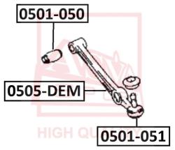 Рычаг поперечный MAZDA MAZDA : DEMIO AEDM01 1998-MAZDA DEMIO DW 1998- 0524-dem