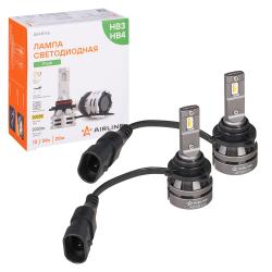 Лампa светодиод., HB3/HB4, 12/24В, 28Вт, 3000К (Желт.), 5000Лм, для рефлект./линз. оптики, кмпл. 2 шт., PLUS (AEAR106)