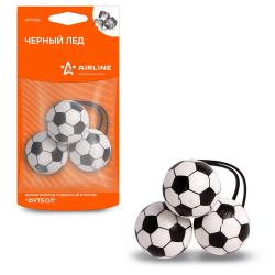 AIRLINE AFFO126 Ароматизатор подвесной "Футбол" Черный лед