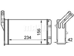 Теплообменник салона CITROEN BERL/ZX/XSARA/PEU ah43000s