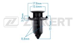 Клипса крепёжная Mitsubishi (миним. кол-во заказа 10 шт) be-2693