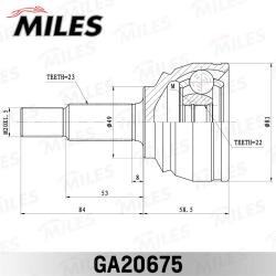 ШРУС LADA X-RAY 15- нар. (КПП VAZ) GA20675