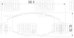 Колодки торм. для а/м Citroen C5 (01-)/C5 (04-) диск. перед. 170x63 (PF 4201)