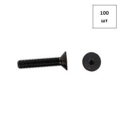 Винт 10х40*10.9 DIN 7991, полн. резьба, черн/оксид 100шт FORTLUFT sts012189