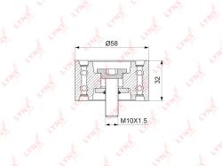 Ролик направляющий / грм HYUNDAI ACCENT(LC) 1.5D 02> / ELANTRA(XD) 2.0D 01> / GETZ 1.5D 03-05 / GRAN pb-3145