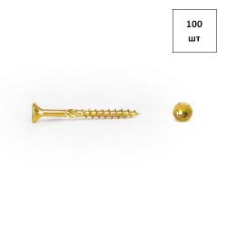 Саморез для дер.констр. 6х70 ж.ц. Zen потай. Torx 30 100шт FORTLUFT sts017846