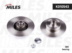 K010543 Диск тормозной RENAULT CLIO III 05-/MEGANE II 02- задний с подшипником