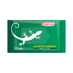 3TON Салфетка очищ. для рук влажн. 150х190 мм 52177