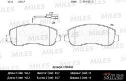 Колодки тормозные OPEL MOVANO/RENAULT MASTER 10- передние SemiMetallic E100482
