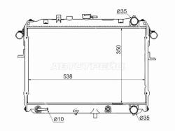 Радиатор Mitsubishi Delica 94-07 / Nissan Vanette 99-17