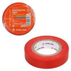 Изолента ПВХ, красная, 15 мм*10 м (AIT-P-02)