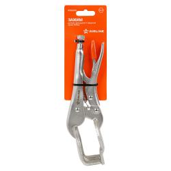 Зажим ручной с фиксацией U-образный захват 250мм (ATBL009)