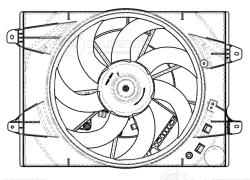 LUZAR LFK 3029 Э/вентилятор охлаждения для автомобилей Exeed VX (21-)/TXL (19-) 2.0T (с кожухом)