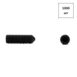Винт уст. 4х8 кп 12.9 DIN 914 заостр. вн/ш. 1000шт FORTLUFT sts012003