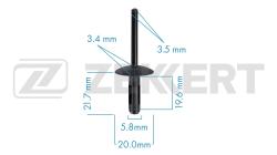 Клипса крепёжная BMW (миним. кол-во заказа 10 шт) be-3566