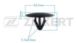 Клипса крепёжная Hyundai (миним. кол-во заказа 10 шт) be-2018