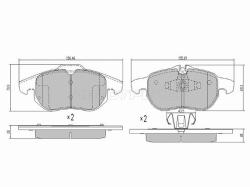 Колодки тормозные (Спереди) Citroen C5 08-17 / Opel Astra 04-13 / Corsa 06-11 / Zafira 05-14 / Fiat