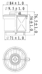 Фильтр для а/м Mitsubishi L200 (05-) 2.5D/(15-) 2.4D/Toyota Hilux (07-) 2.5D (топл.дизель) (SVD7382)