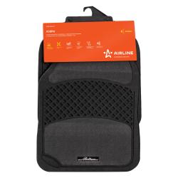 Ковры полимерные с ковролин. вставками в салон автомобиля, универсальные, цвет черн./сер., компл. 4 шт. (ACM-RCM-03)