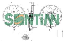Вентилятор радиатора VW MULTIVAN V 2003- VW TRANSPORTER V Box 2003- VW, V Bus 2003- ZD168446