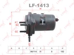 Фильтр топливный RENAULT MEGAN II 1.5D 02> lf-1413
