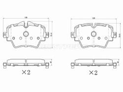Колодки тормозные (Спереди) BMW 5-Series 16-24 / X1 15-22