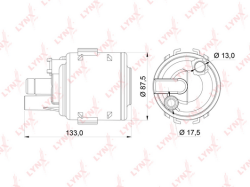 Фильтр топливный NISSAN Almera(N16) 1.5-1.8 00> / Sunny(B15) 1.3-1.6 98-02 LF-246M