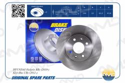 Диск тормозной HYUNDAI Solaris RB 2010- KIA Rio UB 2011- пер. AMD.BD262