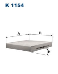 Фильтр салона FORD FOCUS C-MAX/MONDEO 07-/VOLVO C30/C70/S40 04- K 1154