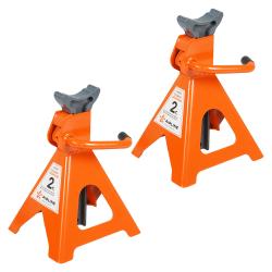 Стойка опорная 2т 262-412мм, зубчатый механизм, 2 шт. (AJSG02)