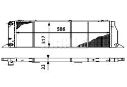 Радиатор охлаждающей жидкости AUDI 80 III cr403000s