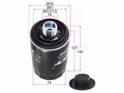 Фильтр масляный VW PASSAT/GOLF/JETTA 1,8/2,0 05-/AMAROK/BEETLE 2,0 10-/AUDI A3 04-/A4/A5 1,8/2,0 07-