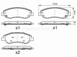 Колодки тормозные (Спереди) TANK 500 21-