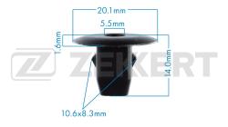 Клипса крепёжная Honda (миним. кол-во заказа 10 шт) be-3297