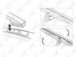 Щётка стеклоочистителя задняя, 250мм LR25D