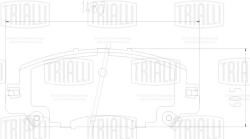 Колодки торм. для а/м Honda CR-V (17-) диск. перед. (PF 2300)