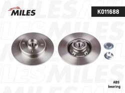 Диск тормозной CITROEN С3/C4/PEUGEOT 207/307 задний с подш. K011688