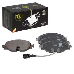 TRIALLI PF 1804 Колодки тормозные дисковые для автомобилей Skoda Rapid (12-) / Octavia A7 (13-)/A8 (20-) передние в комплекте с датчиком