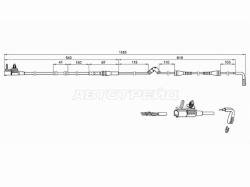 Датчик износа тормозных колодок перед LAND ROVER DISCOVERY SPORT 11-/RANGE ROVER EVOQUE 11-18